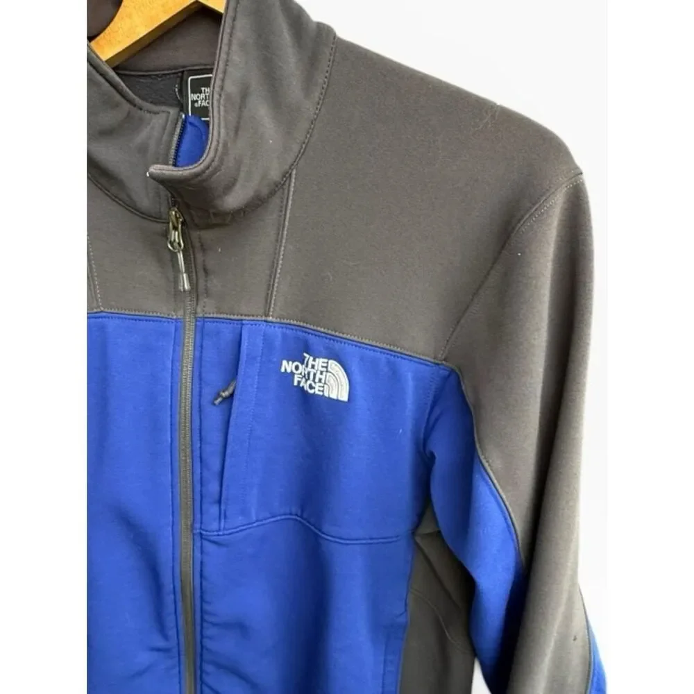 The North Face Jacket Men’s Medium Blue Fleece Full Zip Outdoor Work